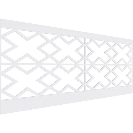 Ekena Millwork 40"H x 94 1/2"W Fowler PVC Wainscot Paneling Kit WPK40X94FLR